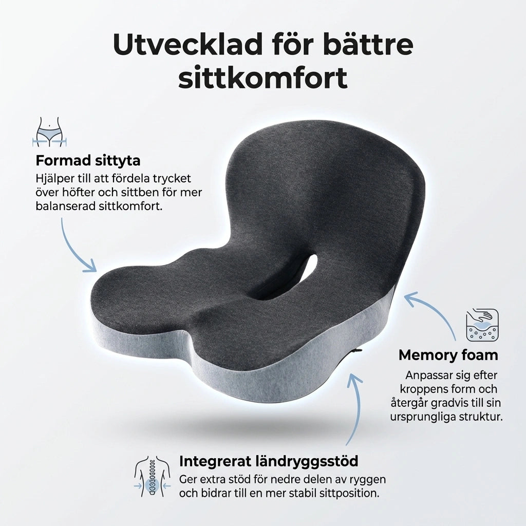 Posture Seat - Ergonomisk sittkudde för bättre hållning