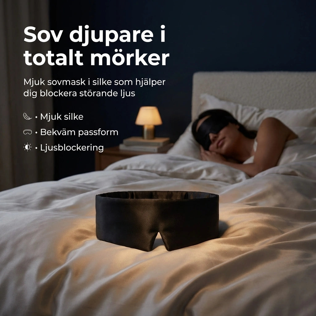 Silken Sleep - Lyxig sovmask i mullbärssilke