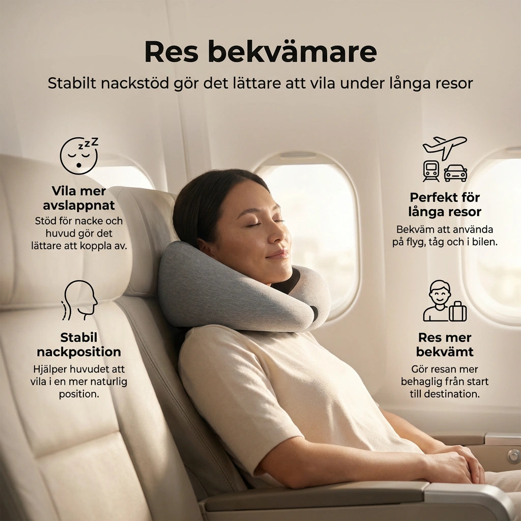 Travel Pillow - Ergonomisk nackkudde